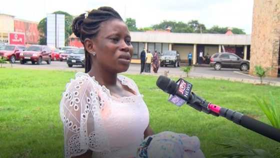 Ghanaian wife & kids storm court to beg for Chinese husband being deported over galamsey