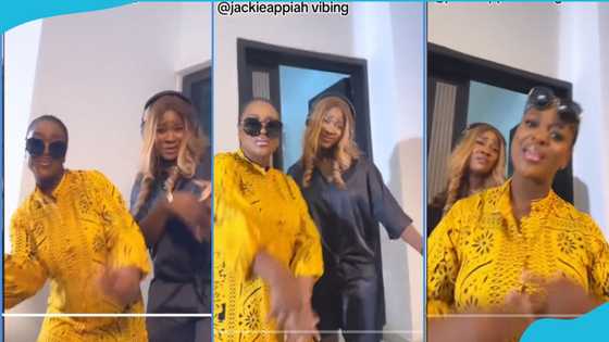 Fans claim Mercy Johnson has spoilt Jackie Appiah after video of them dancing trends