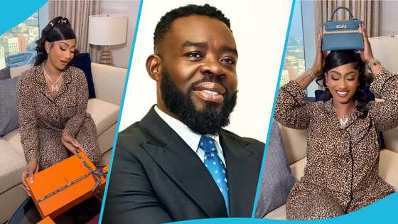 Richard Nii Armah Quaye reacts as Hajia4Reall flaunts 5 designer bags worth over $70,000 on Instagram