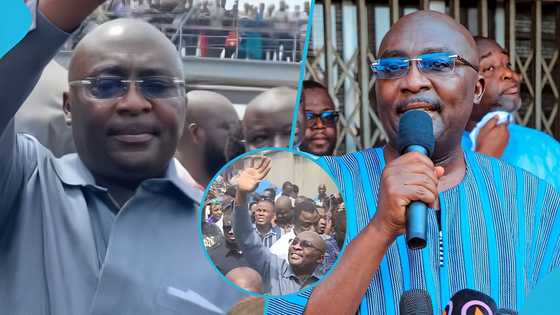 Bawumia receives rousing cheers at Adum Market during his visit to donate GH₵200k and 1,000 bags of cement