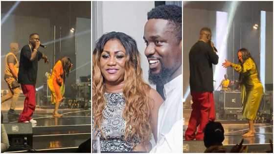 Sarkodie Performed With His Big Sister Hannah At Rapperholic 2022; Bouncer Almost Sacks Her