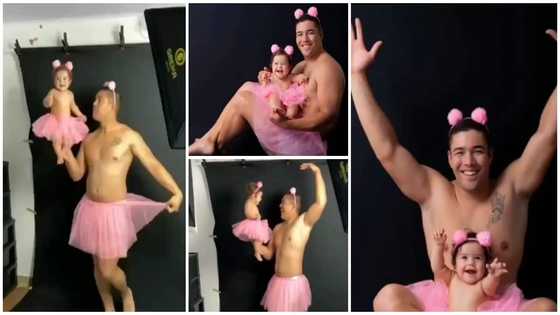 Social media reacts to cute ballet-themed photoshoot of father and daughter
