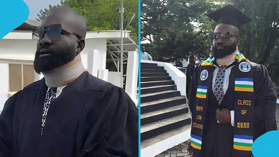 Bittersweet moment as Okatakyie Afrifa Mensah graduates with Law degree amid ongoing court case, video emerges