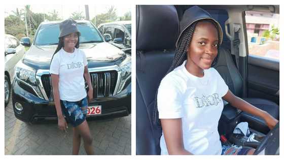 Proud parents buy 4x4 car for daughter after performing excellently in BECE