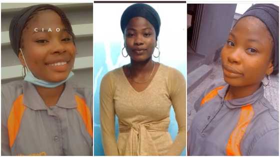 Lady who works as a cleaner says it is better than begging for money, speaks about her dream to get degree
