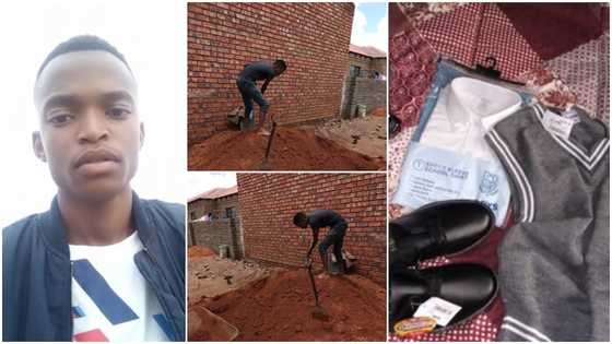 Student does construction work just to buy himself school uniform