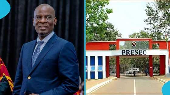 Education Minister Haruna Iddrisu visits freshmen at PRESEC, Legon, sparks reactions online