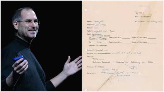 Steve Jobs' application letter he wrote in 1973 as an unemployed man sold for GHC1.2m