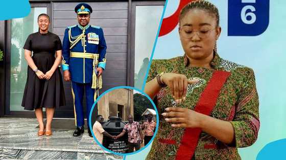 Mariam Aziz: Sign language interpreter to President Mahama, donates polytank to Sunyani Prisons Project