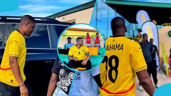 Sharaf Mahama steals the show at Jeremie Frimpong’s tournament with huge 4x4 ride: Video