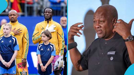 “If you cannot sing the anthem, you cannot be in the team”: Mahama playfully chides Black Stars players