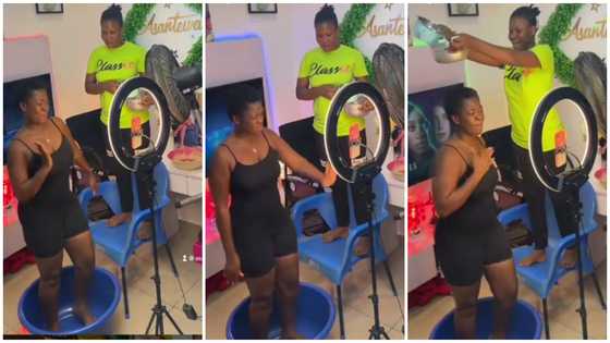 Tik Toker Asantewaa cracks ribs as she shows fans 'behind the scenes' in video