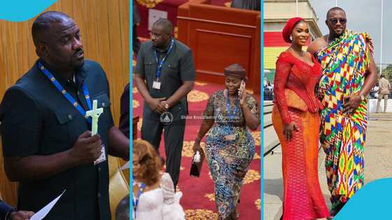 John Dumelo compliments beautiful Sekyere Afram Plains MP, Netizens pounce on him