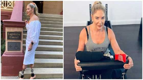 Australian lady who lost legs due to mosquito bites in Africa says she's still happy about her visit