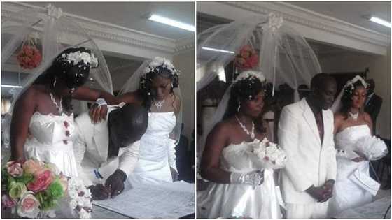 Beautiful photos drop as man married two women on the same day