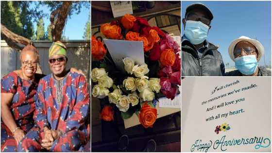 Lady shares adorable photos of parents' 46th anniversary and how dad surprised mum