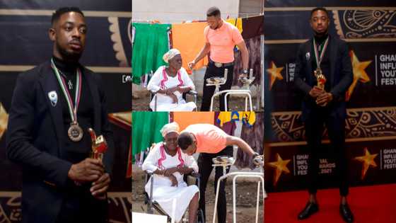 It is a calling: Policeman who repaired damaged traffic light donates walker to 70-year-old amputee
