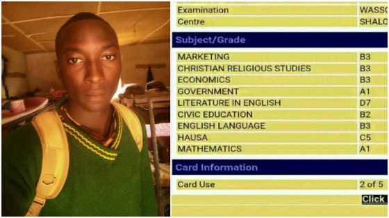 2023 WAEC: Student scores D7 in literature after passing maths and English with good grades, shares result