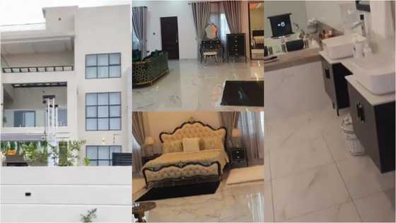 Dereck Afriyie: A closer look inside the 6-bedroom mansion of Despite's friend; videos