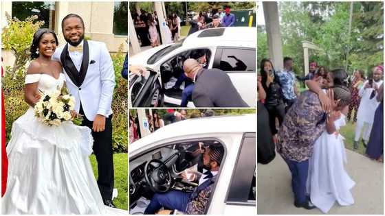 Man sheds tears of joy as wife gives him car on their wedding day, video and photos stir reactions