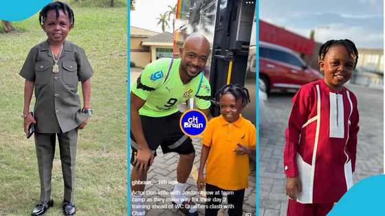 Don Little entertains Jordan Ayew, makes him display rare smile in video