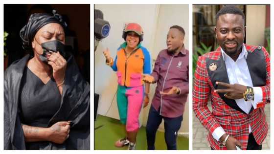 Afia Schwar storms studio with Brother Sammy to record Dada Damoase Hip Hop; video and song angers fans