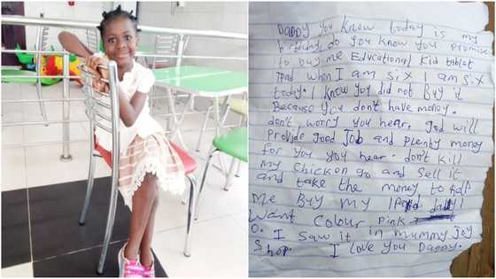 6-year-old girl writes emotional letter to broke dad who promised her ipad on birthday