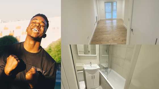 25-year-old young man celebrates purchasing his own house after renting since age 18