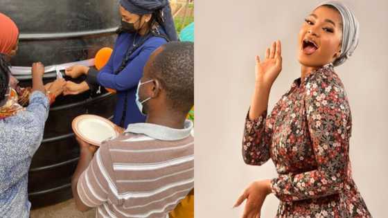 Ghanaian actress Habiba Sinare donates to Tamale Hospital to solve water problem