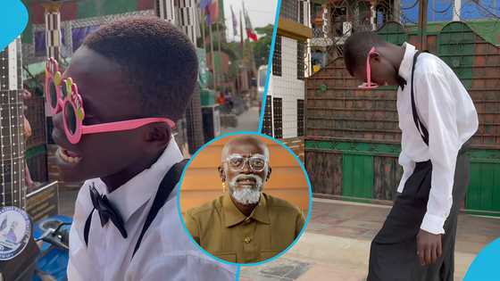 Lil Win's photocopy dresses like him, mimics him in front of his school in video