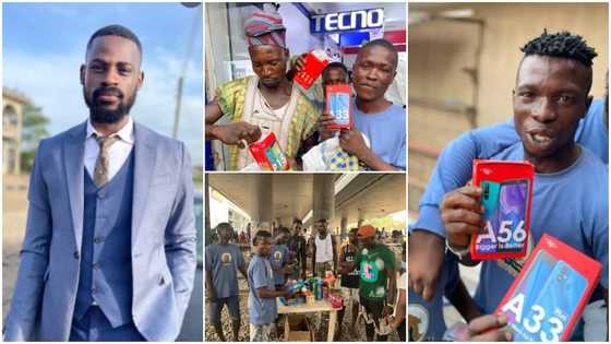 Man Puts Smiles on faces of Area Boys’; Buys Them Smartphones for attending His Event