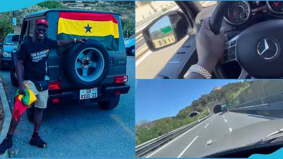 Accra to London: The G-Wagon driver has set set a bigger record