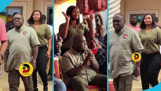 Chief of Staff Julius Debrah’s wife Victoria receives loud cheers at NDC meeting with chiefs, videos trend
