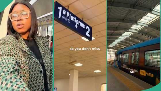 Lady pays GH₵194 for ticket, and travels around Lagos city using the Lagos Blue Rail transport system