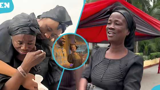 "Adepa hye adepa mu": Daddy Lumba's sister Faustina Fosu dances as she celebrates Odo Broni's win in video