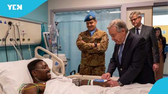 Injured Ghanaian soldier in Lebanon missile attack recovering, UN chief visits