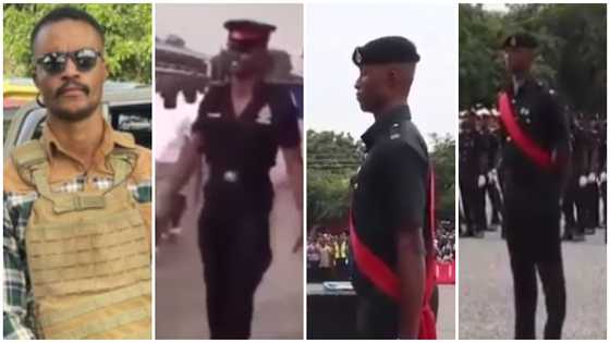 Video that shows Lance Corporal Nyame was an action man for the force pops up