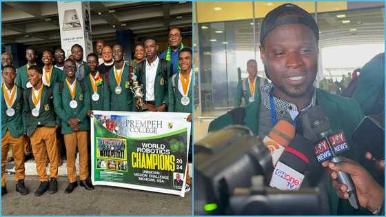 Prempeh College boys return home to a rousing welcome after exploits in the US