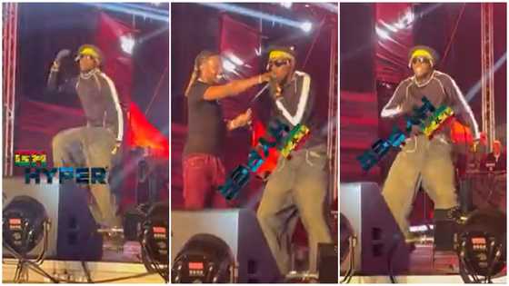 Asake rains dollars on lookalike as he takes over stage at Afrochella, video amazes many fans