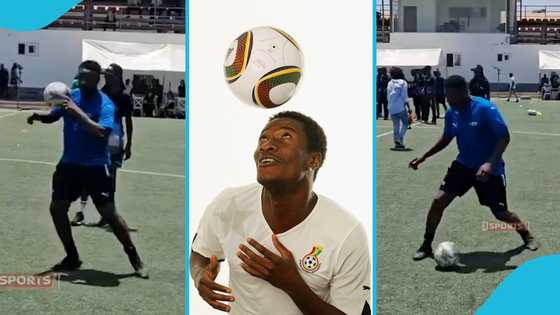 Asamoah Gyan wows with brilliant juggling skills after hanging up boots (Video)