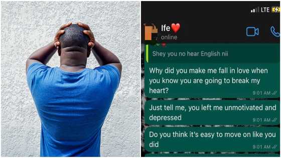 Sad screenshot of man begging girlfriend not to leave him stirs emotional reactions online