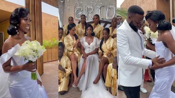 First videos drop as TV3 presenter Sika Osei ties the knot in lavish white wedding