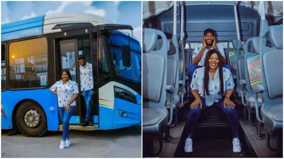 That was where their love started: Couple shoot pre-wedding photos on bus; peeps emotionally react