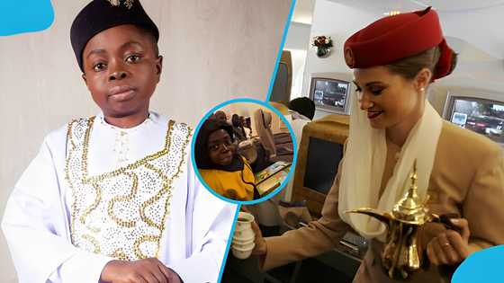 Joe Shortingo’s stature leads to mix up as he is given children’s items on Emirates flight