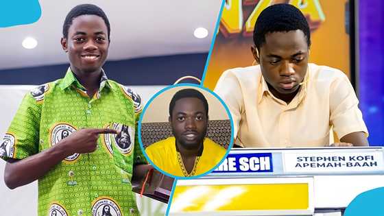 Three-time OWASS NSMQ star Stephen Apemah-Baah looks all grown up months after entering KNUST, video