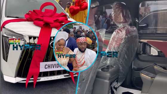 Davido and Chioma receive a brand-new car worth $30,000 as their wedding gift