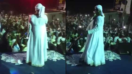Wo nan naa: Cecilia Marfo's church turns into jams as she performs Wha Shawa Say on 31st Night