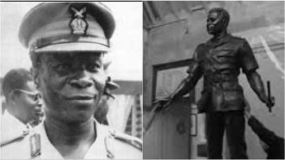 Video of Gen. Kotoka bronze statue set to be moved from London to Ghana pops up
