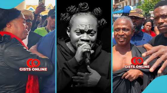 Security intervenes as Lumba's sister Ernestina confronts Abusuapanin at court premises, video