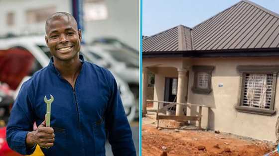 Ghanaian auto mechanic shows his building project: "Secret billionaire"